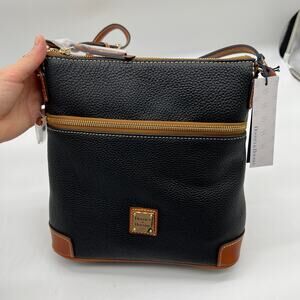 Dooney & Bourke Pebble Leather Crossbody Purse Black